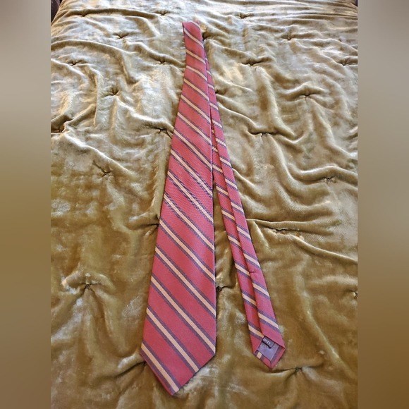 Robert Talbott striped silk and wool blend men's necktie - Picture 7 of 10